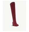 DUNE SPEARS KNEE HIGH SUEDE HEELED BOOTS