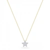 DANA REBECCA 14CT YELLOW GOLD WHITE DIAMOND STAR NECKLACE