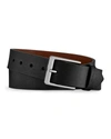 SHINOLA MEN'S LIGHTNING BOLT LEATHER BELT,PROD207060099