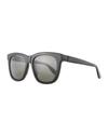 SAINT LAURENT MEN'S SL M24K OVERSIZE SQUARE ACETATE SUNGLASSES,PROD206660027