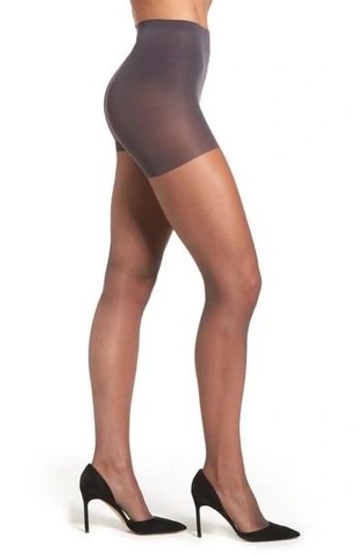 Donna Karan Hosiery Ultra Sheer Control Top Tights In Off Black