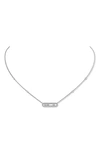 MESSIKA BABY PAVÉ MOVE PENDANT NECKLACE,04322-WG