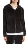 VINCE ZIP VELOUR HOODIE,V452783007