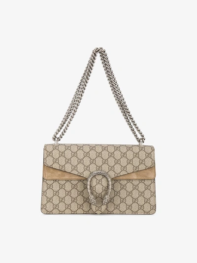 Gucci Neutral Dionysus Gg Supreme Shoulder Bag In Neutrals