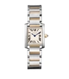 CARTIER SMALL STAINLESS STEEL AND YELLOW GOLD TANK FRANÇAISE WATCH 20MM,P000000000000718367