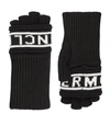 MONCLER LOGO KNITTED GLOVES,P000000000005829943