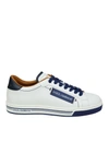 DOLCE & GABBANA LEATHER SNEAKERS WHITE,CS1572 AN175 89951