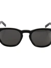 Saint Laurent Classic 28 Combi Sunglasses In Black-silver-grey