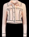 Veronica Beard Vita Tweed Jacket In Pnk-wht