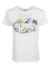 KENZO LOGO PRINT T-SHIRT,F852TS740 99001