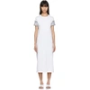 KENZO KENZO WHITE LOGO T-SHIRT DRESS,F852RO724985