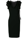 GIVENCHY RUFFLE STRAP SHIFT DRESS,BW200W301812552531