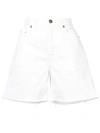 SAINT LAURENT BAGGY FRAYED SHORTS,500472 YA888