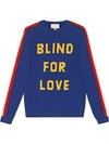 GUCCI "BLIND FOR LOVE" AND TIGER WOOL SWEATER,496686X9I8212562661
