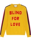 GUCCI "BLIND FOR LOVE" AND WOLF WOOL SWEATER,496683X9I7912562662
