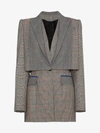 ALEXANDER MCQUEEN ALEXANDER MCQUEEN PRINCE OF WALES CHECKED WOOL BLAZER,501650QKZ0112485562