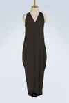 RICK OWENS MIDI TANK DRESS,RP18S8525/Y/78