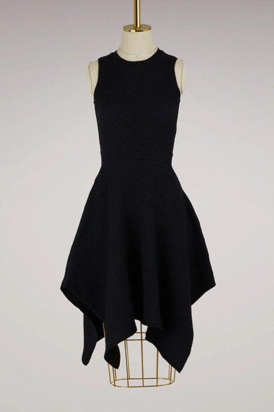 Nina Ricci Asymmetrical Dress In Navy