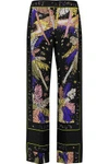 EMILIO PUCCI Printed silk straight-leg pants,US 2526016084152754