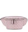 VALENTINO GARAVANI ROCKSTUD SPIKE LEATHER BELT BAG,P00301267