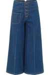 MARC JACOBS CROPPED HIGH-RISE WIDE-LEG JEANS