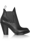 ACNE STUDIOS WOMAN STAR LEATHER ANKLE BOOTS BLACK,US 1071994537525637