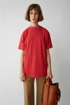 ACNE STUDIOS Oversized t-shirt ruby red