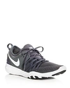 Nike Women's Free Tr 7 Lace Up Sneakers In Dark Gray/white