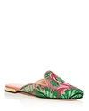 CHARLOTTE OLYMPIA WOMEN'S FLAMINGO EMBROIDERED MULES,V009826BRC960