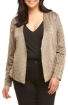 Tart Sun Blazer Snake Print Jacket In Gold Snake