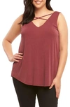 Tart Celestia Stretch Tank In Tawny Port