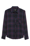 Rails Hunter Plaid Shirt In Midnight/ Merlot/ Gold