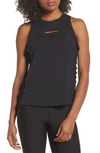 Alo Yoga Cut It Out Long Tank In Black