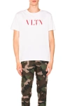 Valentino Vltn Cotton T-shirt In White