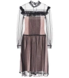 MIU MIU GATHERED TULLE DRESS,P00297292