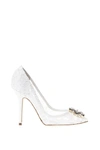 DOLCE & GABBANA TAORMINA LACE OPEN TOE COURT SHOES WITH EMBROIDERY,CD0112 AL1988B930