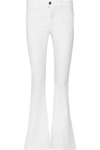 Frame Le Forever Karlie Flare High-rise Jeans In White
