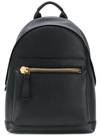 Tom Ford Leather Backpack - Black