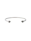Alexander Mcqueen Silver-tone Metal Skull-embellished Cuff Bracelet In Metallic