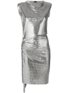Rabanne Draped Metal Mesh Midi Dress