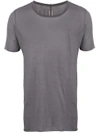 RICK OWENS sheer raw edge T-shirt,RU18S5251UC12556770