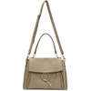 CHLOÉ CHLOE GREY MEDIUM DAY FAYE SHOULDER BAG,CHC17WS321HGJ23W