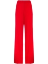 ROLAND MOURET CREPE HIGH-WAISTED WIDE-LEG TROUSERS,S5125F224112553222