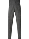 FASHION CLINIC TIMELESS GRID PRINT TROUSERS,84423711251133