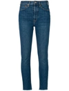 RE/DONE HIGH RISE ANKLE CROP JEANS,7213WHRAC12539902