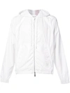 THOM BROWNE THOM BROWNE ZIP UP HOODIE RIPSTOP - WHITE,MJT080A0321512515200