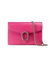 GUCCI GUCCI DIONYSUS LEATHER MINI CHAIN BAG - PINK,401231CAOGN12562544