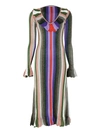 MARCO DE VINCENZO Striped dress,MZD026S3EHF0ZA0