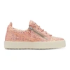 GIUSEPPE ZANOTTI Pink Glitter May London Sneakers,RS80001 74943