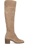 RAG & BONE WOMAN ASHBY SUEDE OVER-THE-KNEE BOOTS STONE,US 2526016082475817